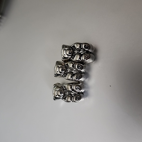 Teddy Bear Charm for European Style Bracelets Fits Pandora Systems - Picture 4 of 4